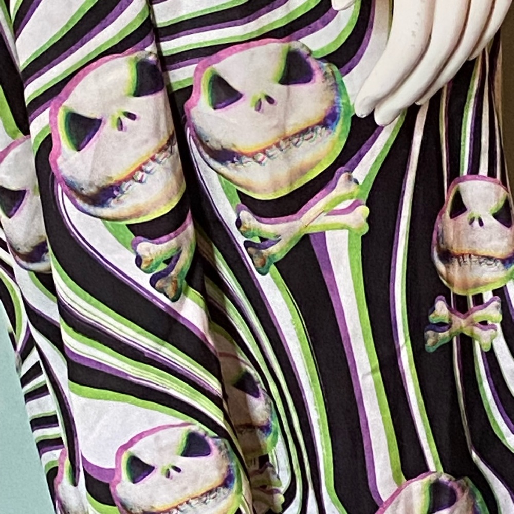 Disney Black and Green Wide Leg Pants